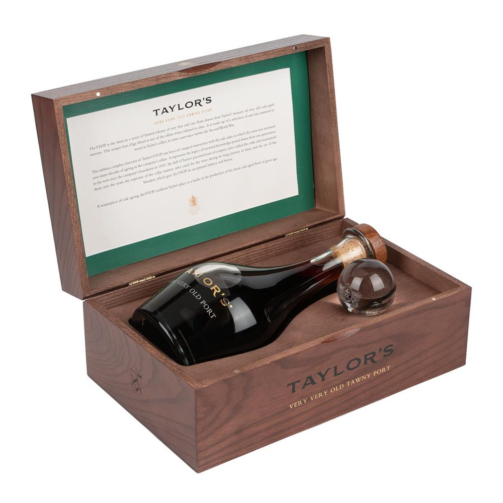 Taylor's Very Very Old Port VVOP w/ luxury decanter